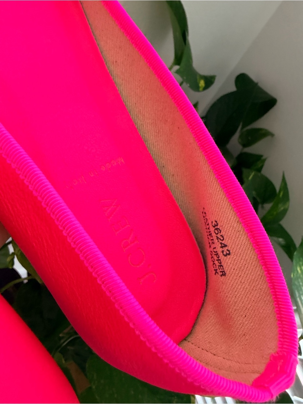 J. Crew Women's Ballet Flats in Neon Pink - Picture 4 of 4